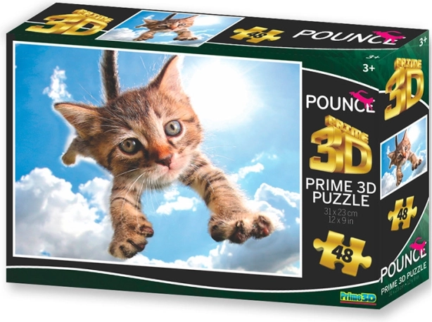 3D slagalica Skakajuća mačka: Sparkles 48 dijelova