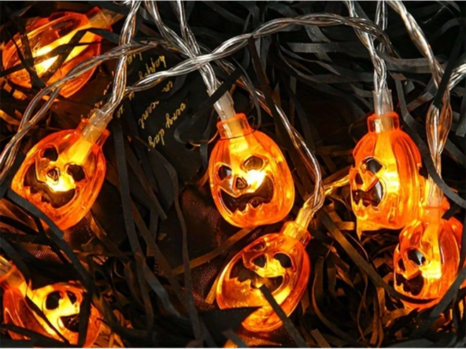 Viseća LED bundeva girlanda za Halloween