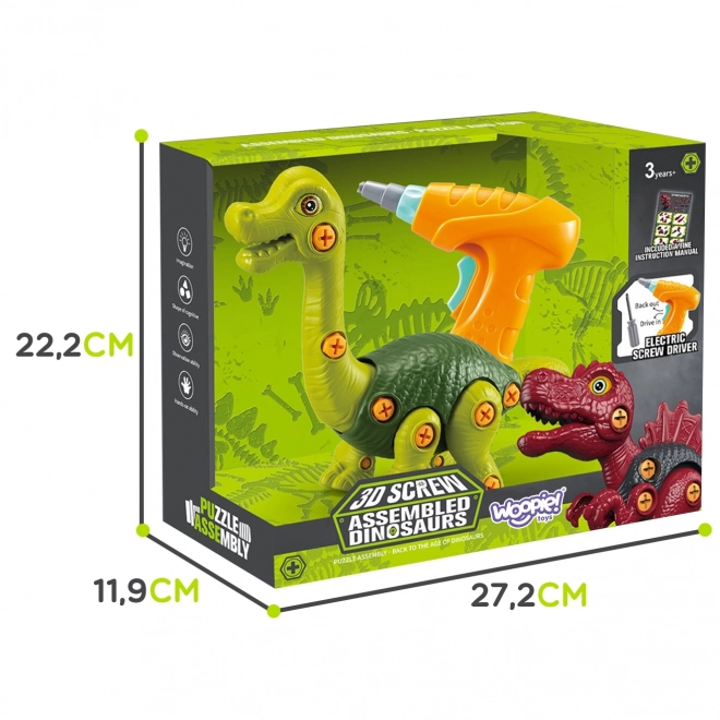 Dinosauri za Slaganje WOOPIE s Bušilicom