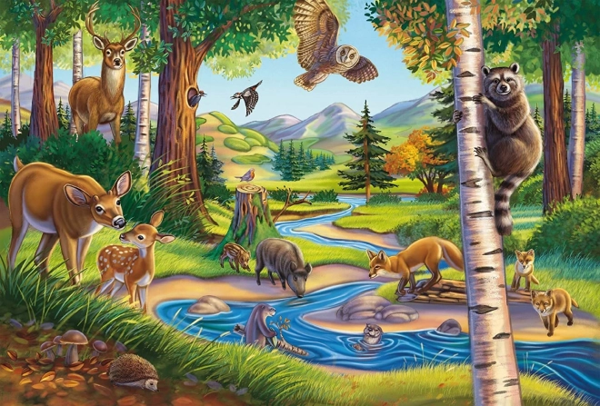 Puzzle Moje omiljene životinje 3x48 dijelova