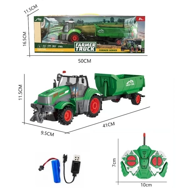 Zabavni RC traktor s prikolicom