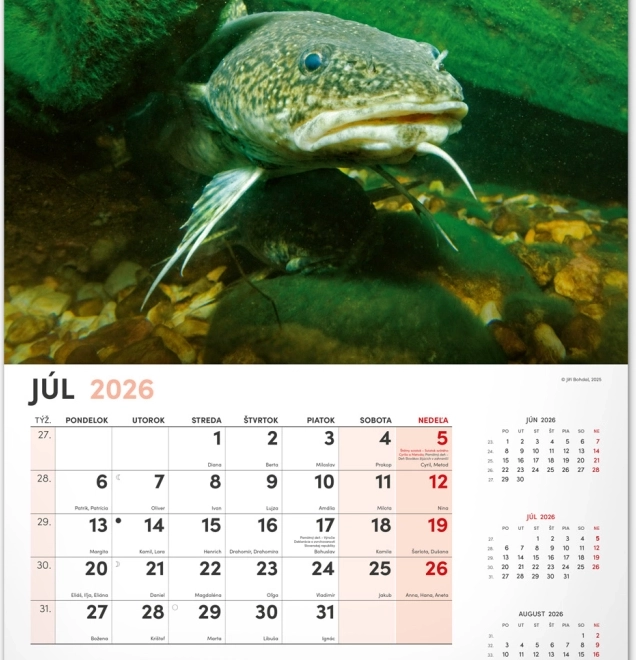 Zidni kalendar Ribolovački 2026