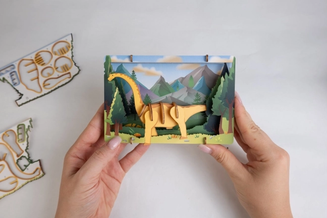 EscapeWelt 3D drvene puzzle Brontosaurus