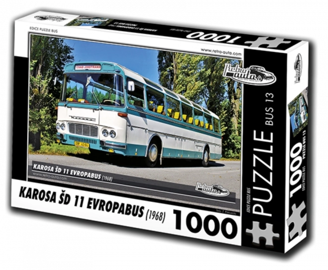 Puzzle Retro-Auta BUS Karosa ŠD 11 Evropabus 1000 dijelova
