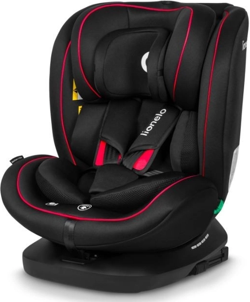 Lionelo dječja autosjedalica Bastiaan i-Size 40-150 cm, crna i crvena