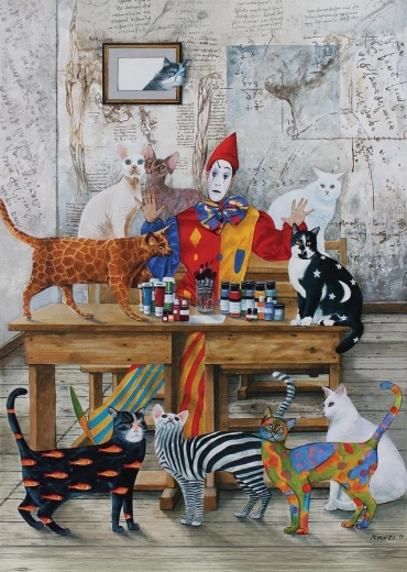 ART PUZZLE šarene mačke – puzzle 260 dijelova