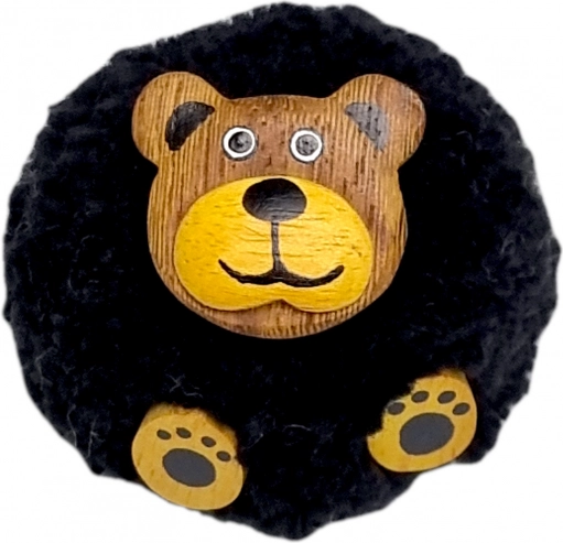 Drvena magnetna s pomponom medvjed 2Kids Toys
