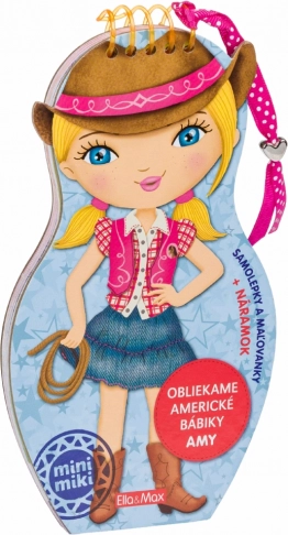 Odijevamo američke lutke Amy – bojanke i naljepnice (slovački)