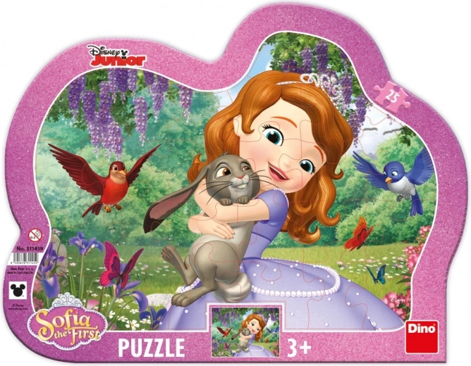Kontur puzzle Sofija i životinjice 25 dijelova