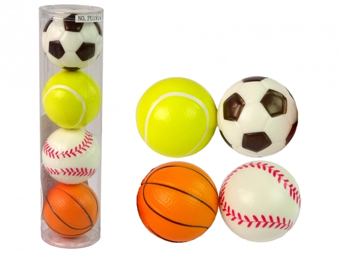 Set mekih loptica 4 kom. Sport Golf Tenis Nogomet
