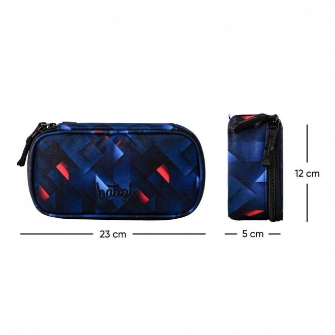 Školski pernica Baagl Skate Indigo