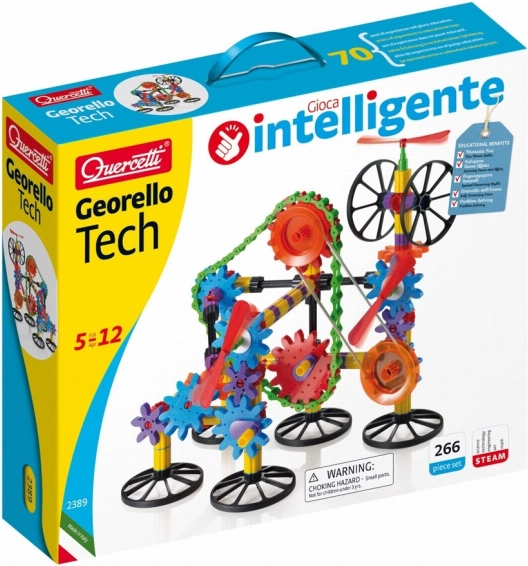 Konstrukcijski set zupčanika Quercetti Georello Tech 266 dijelova