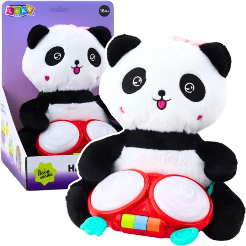 Plišana panda s bubnjem i svjetlosnim efektima