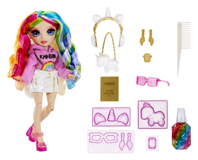 Rainbow High kreativni kristali lutka - Amaya Raine