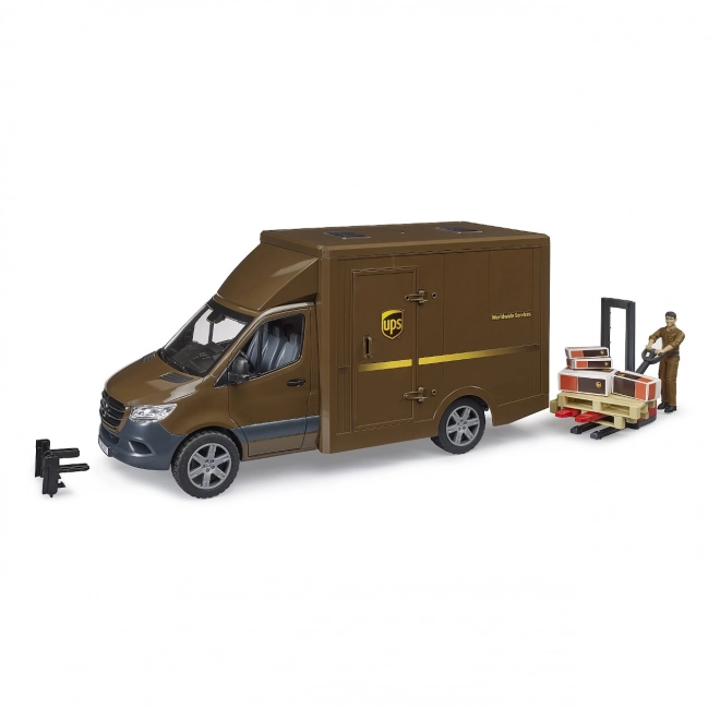 Dostavno vozilo UPS Bruder MB Sprinter s figurom i opremom