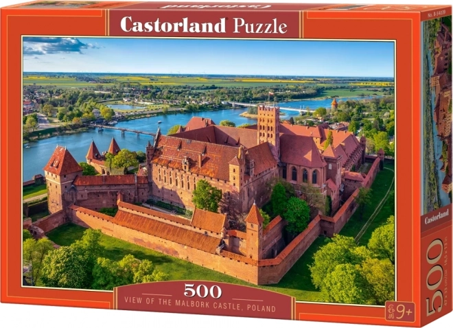 Puzzle od 500 dijelova – Pogled na dvorac Malbork, Poljska