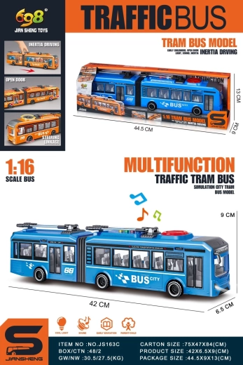 Plavi trolejbus u mjerilu 1:16