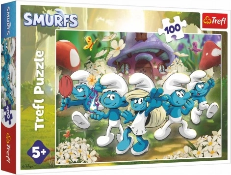Puzzle Upoznajte Štrumpfove 100 dijelova