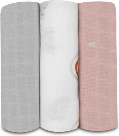LIONELO bambusove pelene 3 kom, 70 × 70 cm – rainbow