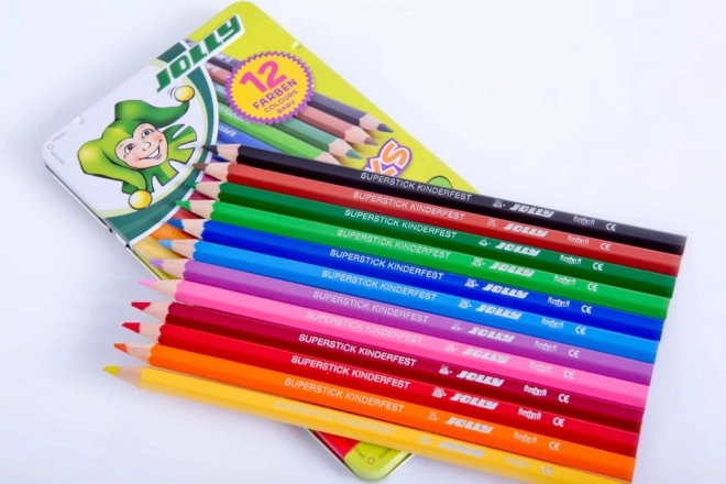 Pastelne bojice Supersticks 12 boja u metalnoj kutiji