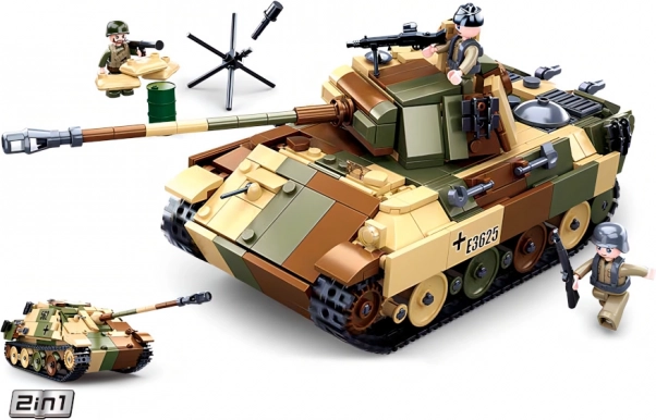 Sluban Army maskirani srednji tenk 2u1 građevni set