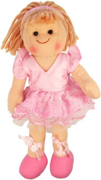 Tkanasta lutka Bigjigs Toys Lily 28 cm