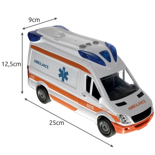Dječja ambulantna kola s nosilom i svjetlosnim signalima