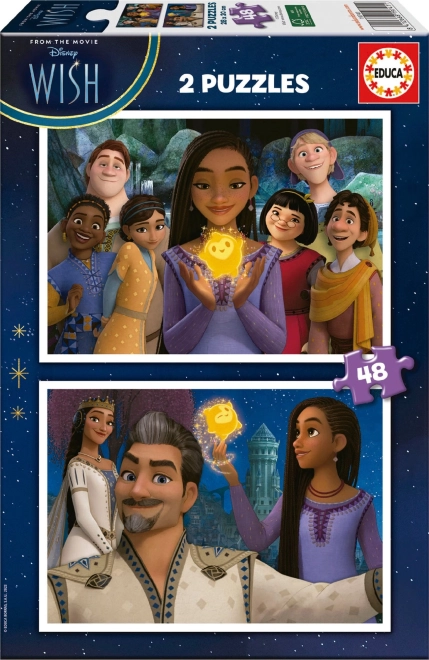 Educa puzzle Želje 2×48 dijelova