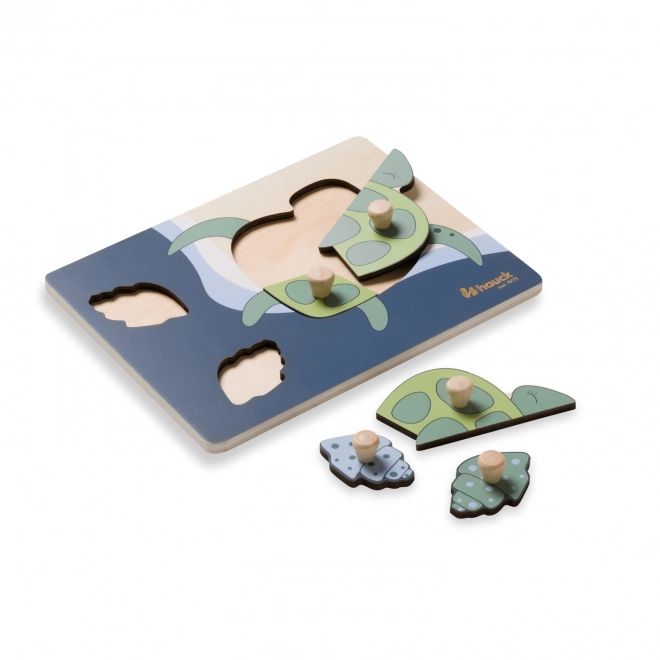 Drvene puzzle - kornjača