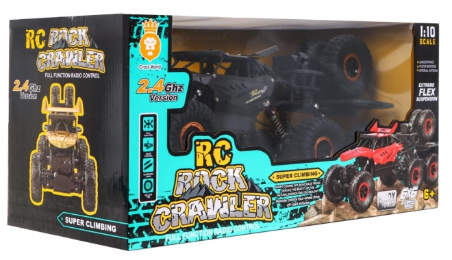 Crawler Rock za djecu 6+ Daljinski upravljani pogon 1:10 6x6 + rezervni kotači