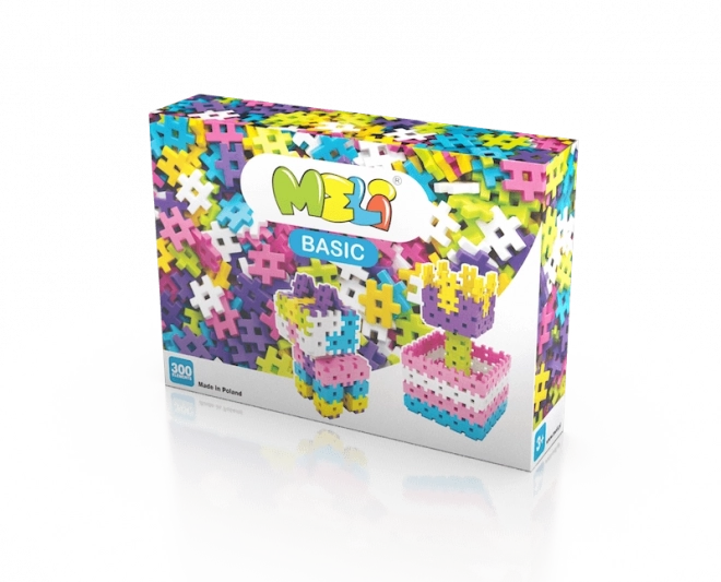 Građevni set Meli Basic Pink - 300 dijelova