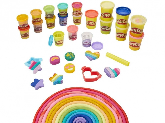 Play-Doh set sjajnih modelina Hasbro s 21 bojom i kalupima
