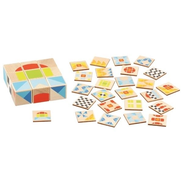 Velike kockaste puzzle Kubus blokovi