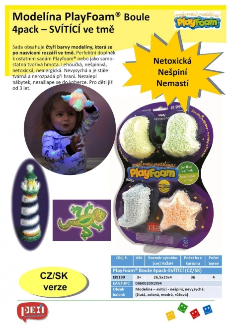 Set za stvaranje PlayFoam® Boule svjetleći
