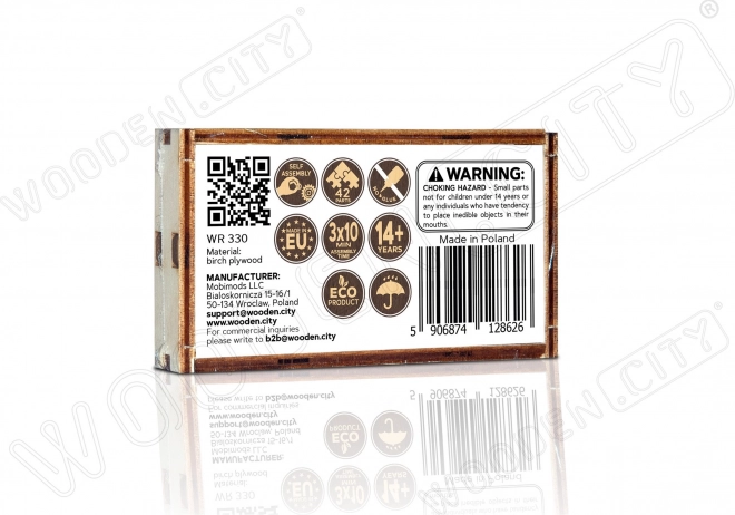 Drveni 3D puzzle mini set sportskih automobila