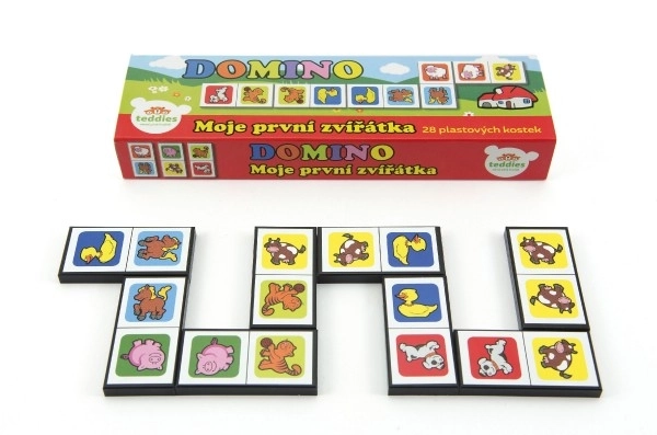 Domino Moje prve životinje 28 kom društvena igra u kutiji 21x6x3cm