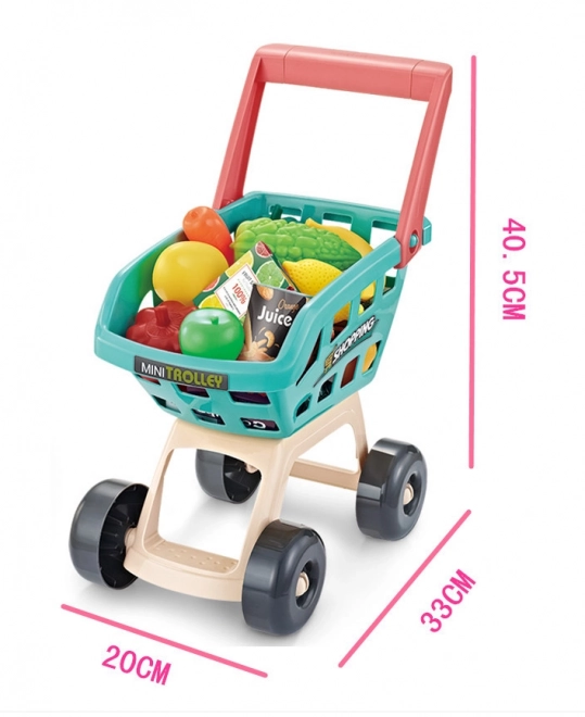 Dječji supermarket s kolicima za kupnju i 47 dodataka Woopie