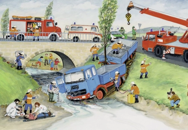 Ravensburger puzzle Vatrogasna postrojba 2x24 dijelova