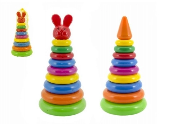 Složivi prstenasti toranj plast 28 cm različite boje u mreži 12m+