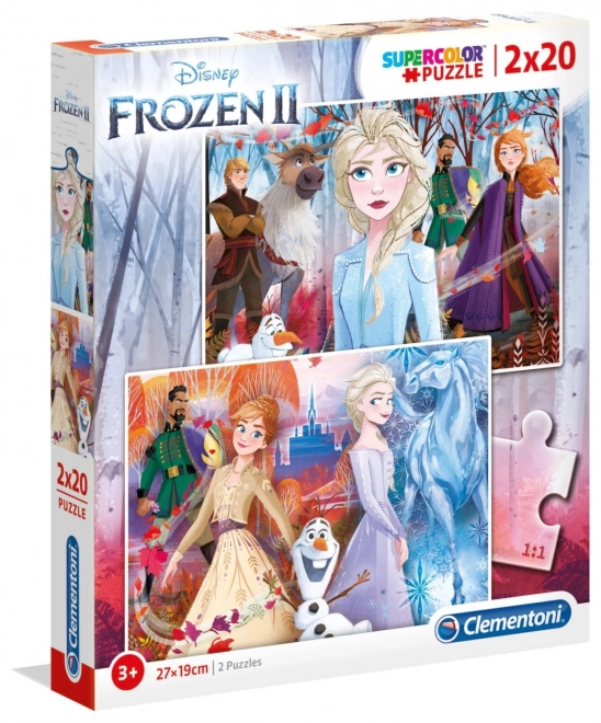 Puzzle 2x20 Super Color Snježno Kraljevstvo 2