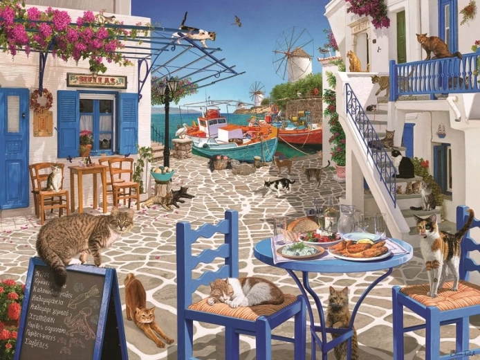 Ravensburger puzzle Mačke na Mikonosu 1500 dijelova