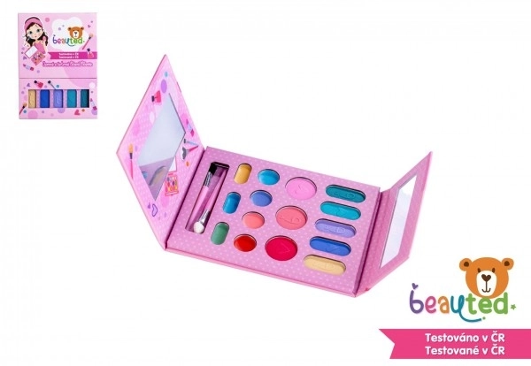 Dječji set šminke beauted paleta sa zrcalom na magnetsko zatvaranje 11x14,5x1cm u foliji