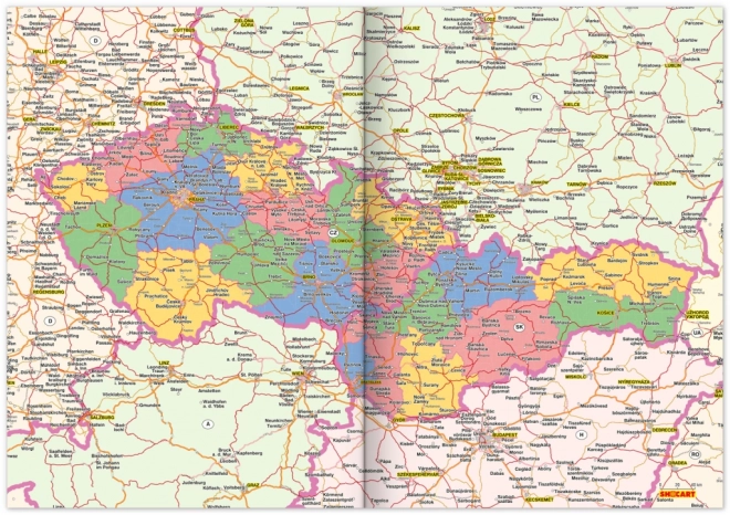 Tjedni planer Aprint 2025, crni, 15 × 21 cm