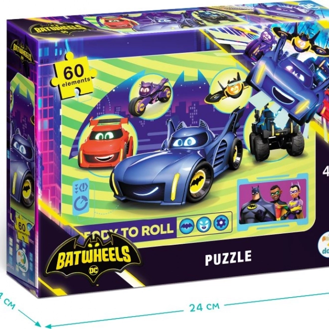 DODO Puzzle Batwheels: Zabavna vožnja 60 dijelova