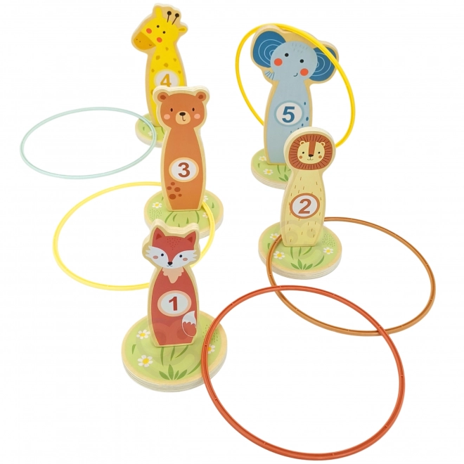 Drvena igra na preciznost s obručima Tooky Toy