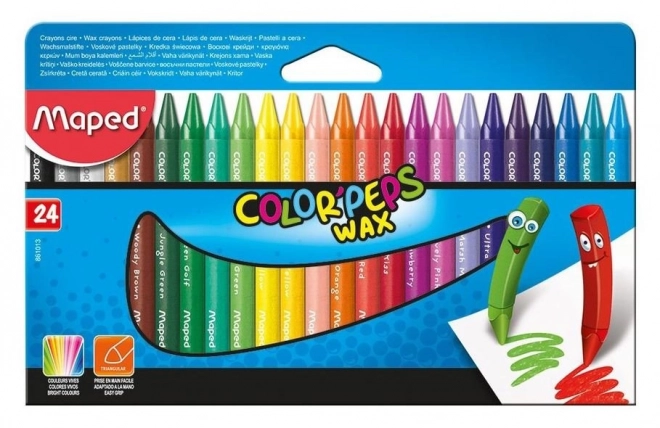 MAPED Trokutaste voštane bojice Color'Peps Wax 24 kom