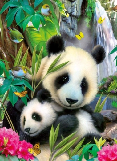 Ravensburger puzzle Lovely Panda 300 dijelova