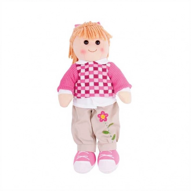 Bigjigs Toys Krpena lutka Melanie 38 cm