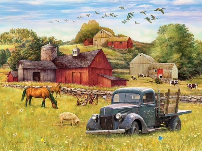 Puzzle COBBLE HILL ljetno poslijepodne na farmi XL, 275 dijelova