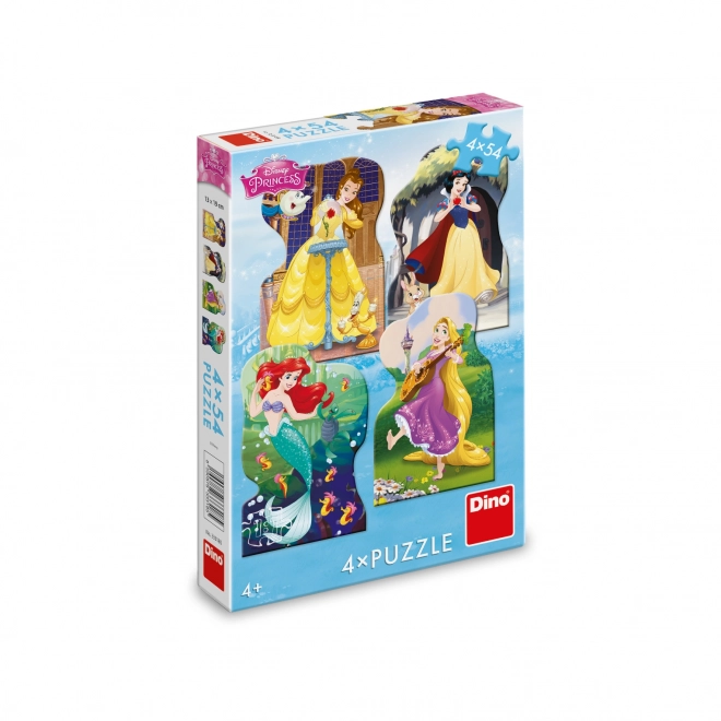 DINO Puzzle Disney princeze 4x54 komada